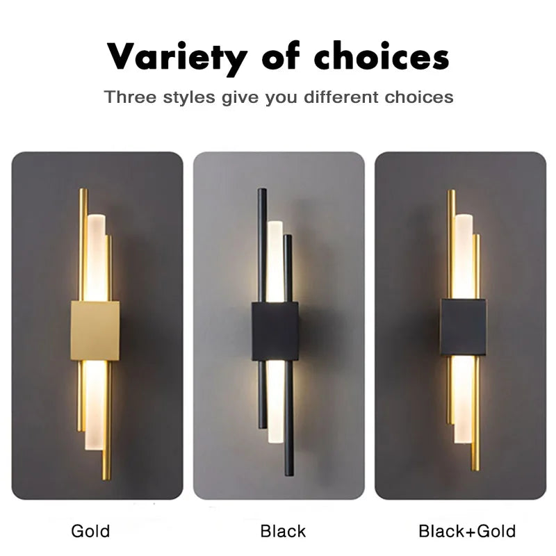 Modern Gold LED Wall Sconce