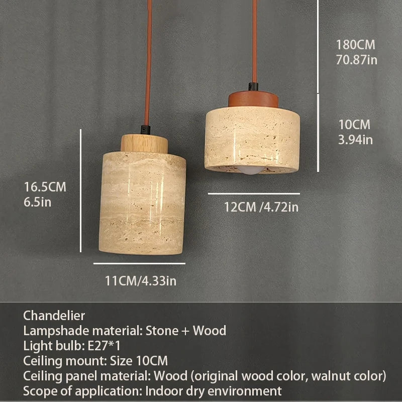 Stone Texture Pendant Light