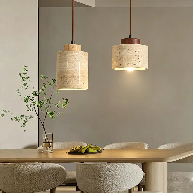 Stone Texture Pendant Light