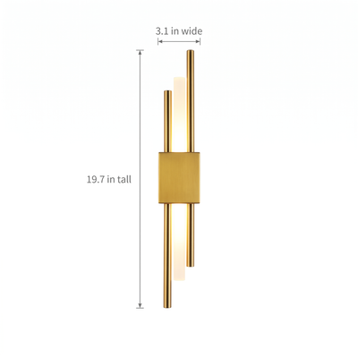 Gold LED Wall Sconce dimensions
