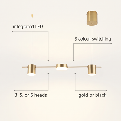 Linear LED Pendant features