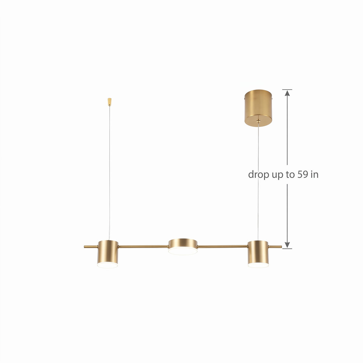 Linear LED Pendant drop height