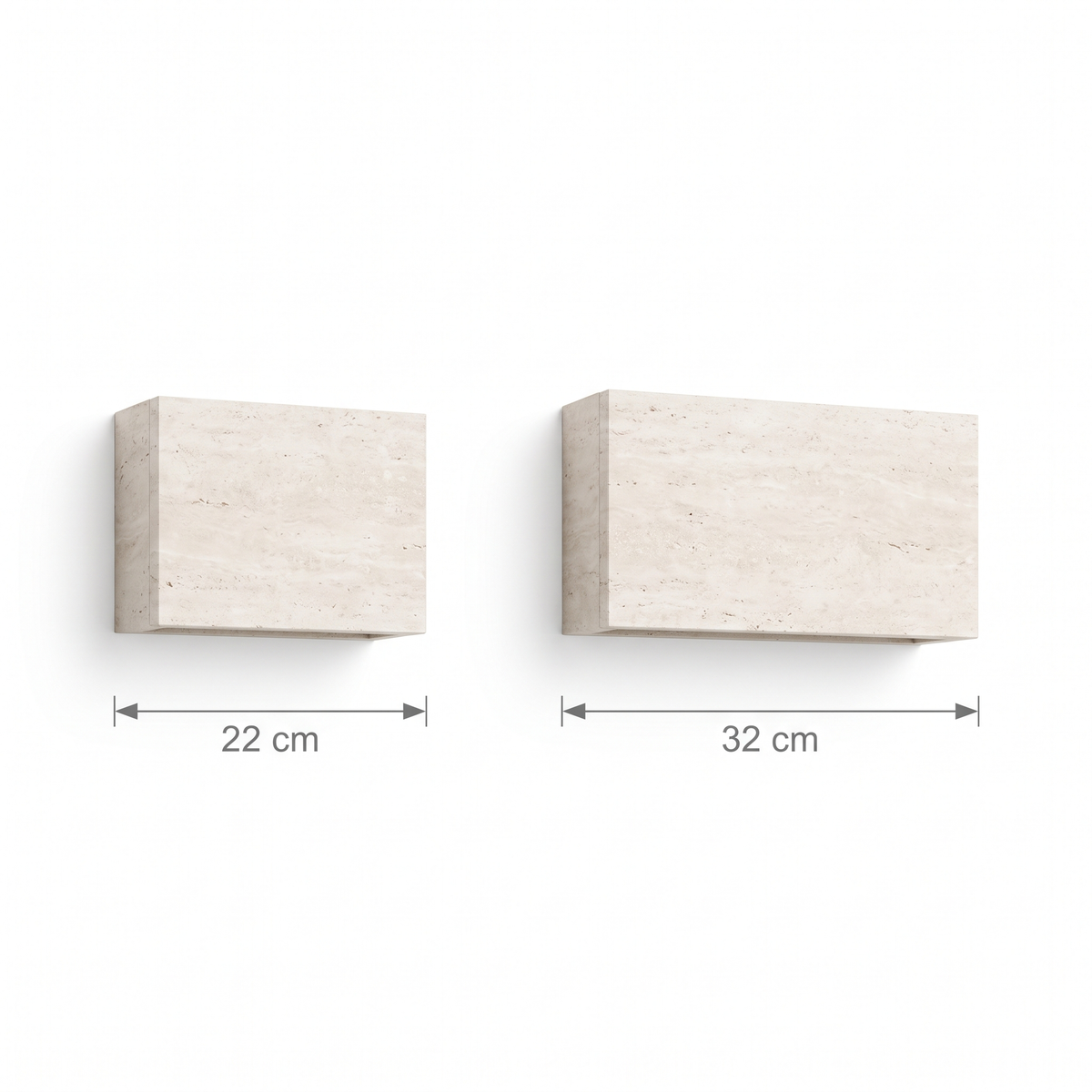 Stone outdoor wall light sizes