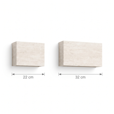 Stone outdoor wall light sizes
